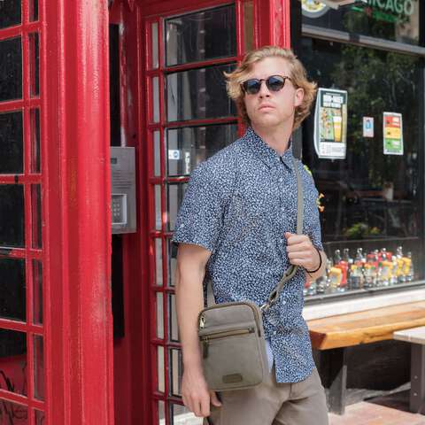 Anti-Theft Courier Small N/S Slim Bag