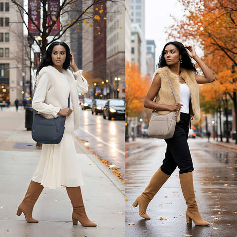 Anti-Theft Classic Crossbody Bucket Bag