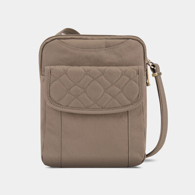 anti-theft signature quilted slim pouch