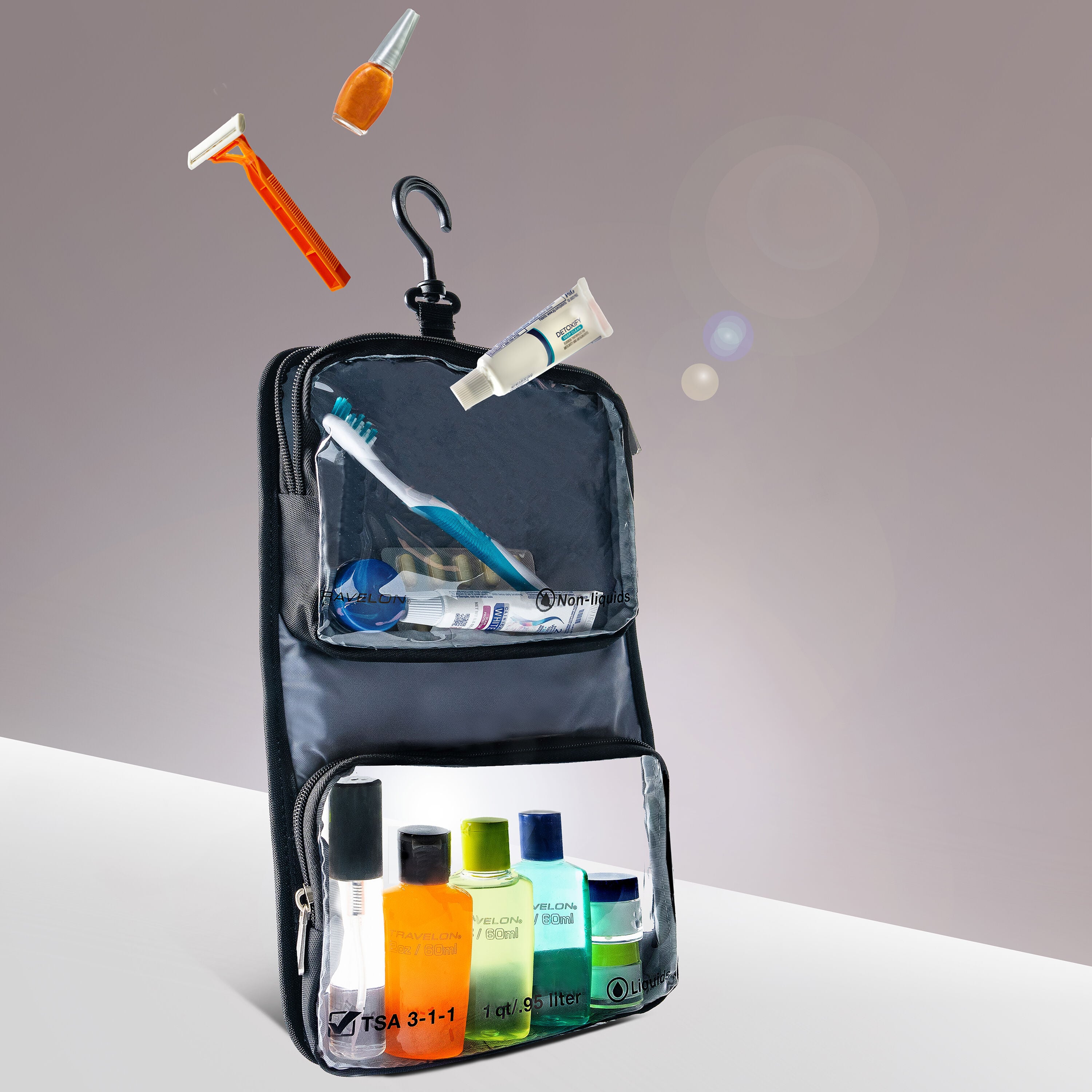 Wet/Dry 1 Quart Bag with Bottles and Jars - Thumbnail 2