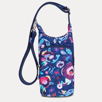 anti-theft boho insulated water bottle tote