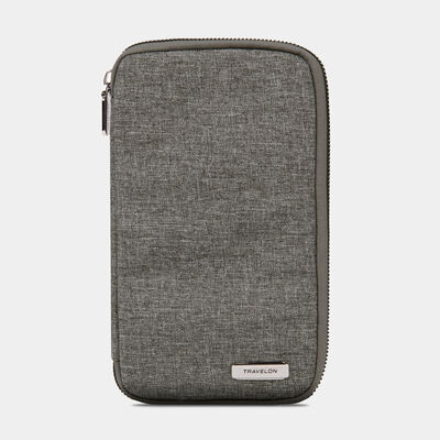 rfid blocking family passport zip wallet