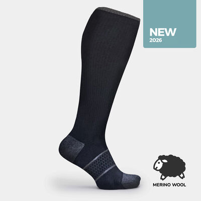 merino wool blend compression socks, medium