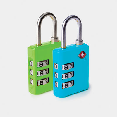 set of 2 tsa accepted luggage locks