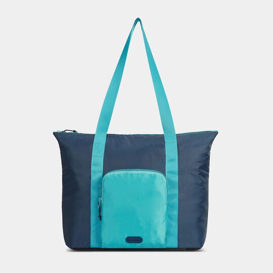 Zip-Up Folding Custom Tote Bags - 13.4 x 14.5