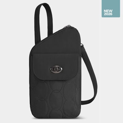 runways anti-theft slim asymmetric crossbody
