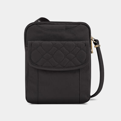 anti-theft signature quilted slim pouch