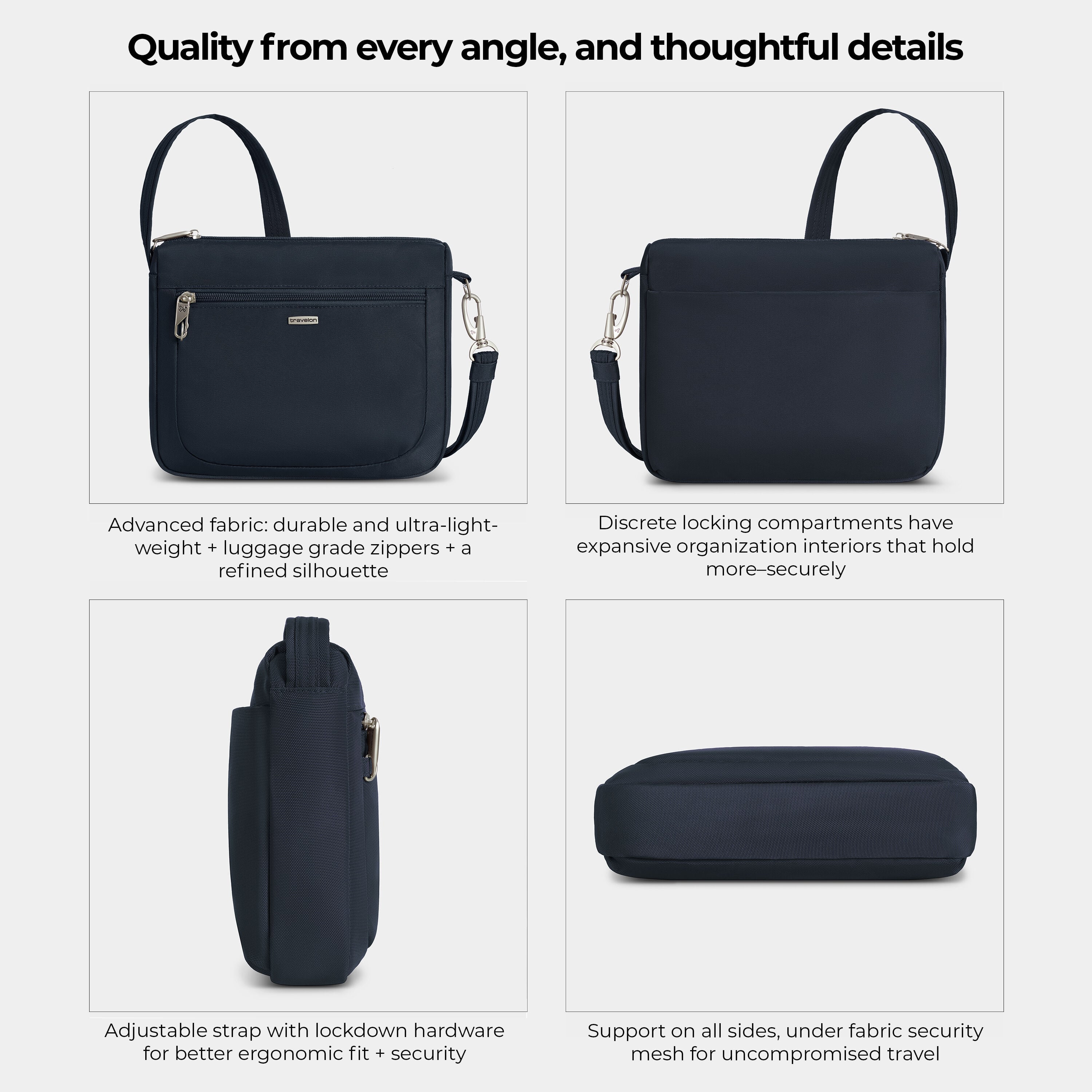 Buy Anti-Theft Classic Small E/W Crossbody for USD 77.00