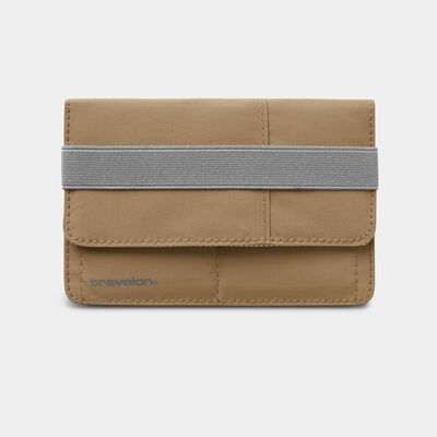 rfid blocking flap closure passport case