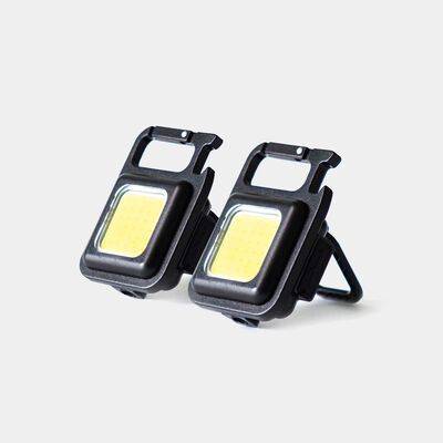 set of 2 cob multi-use rechargeable travel lights