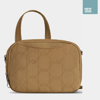 runways anti-theft double compartment crossbody