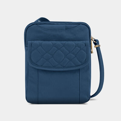 anti-theft signature quilted slim pouch