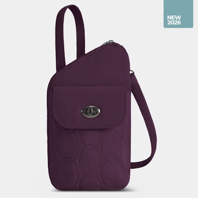 runways anti-theft slim asymmetric crossbody