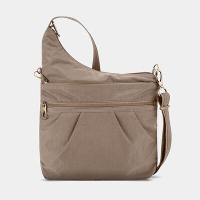 anti-theft signature 3 compartment crossbody