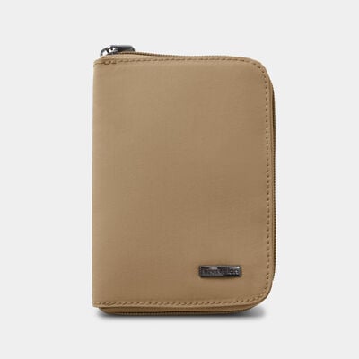 rfid blocking passport zip wallet