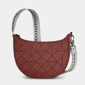 Boho Crescent Crossbody Geo Paprika