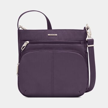 Classic Anti-Theft North/South Crossbody Purple