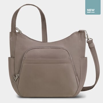 Anti-Theft Classic Crossbody Bucket Bag Hazelnut