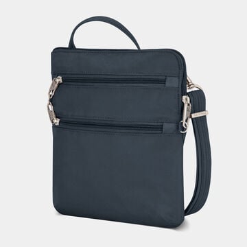 Classic Anti-Theft Slim Double Zip Crossbody Midnight