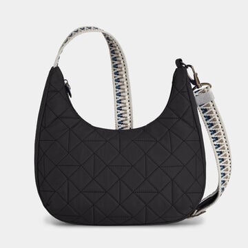 Boho Slouchy Crossbody Geo Black