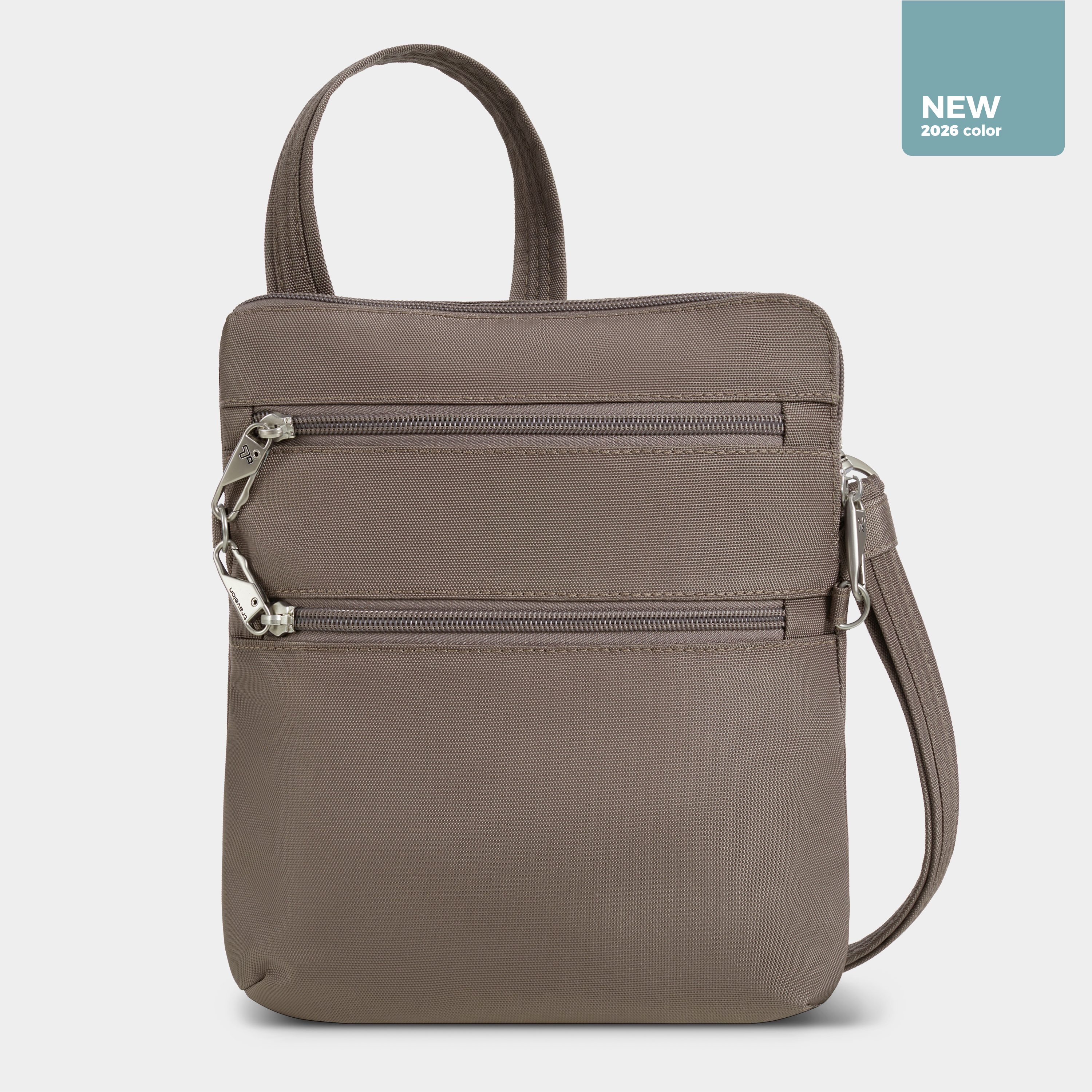 Buy Anti-Theft Classic Slim Double Zip Crossbody for USD 61.00