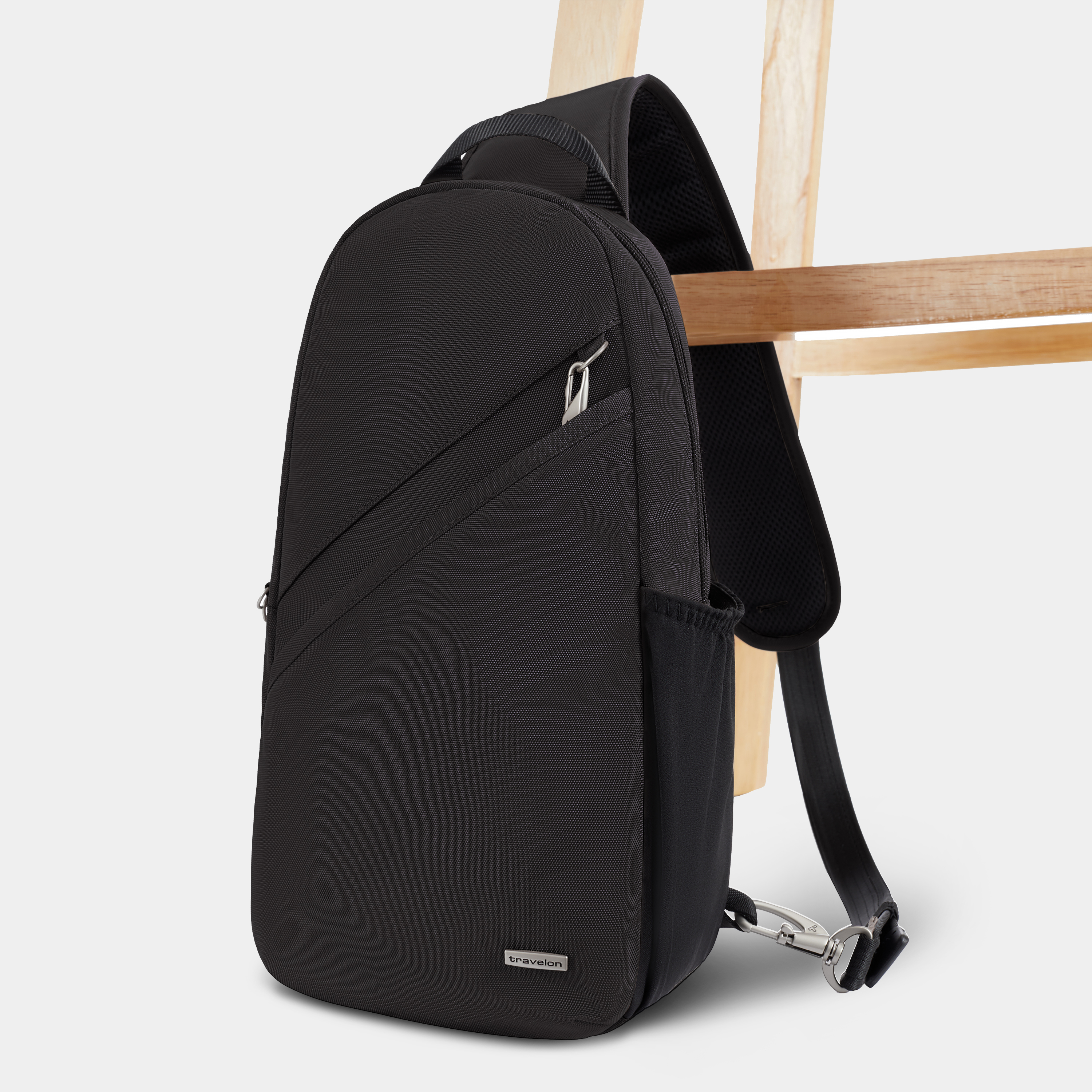Travelon Anti-Theft Sling Bag Black Like New Travelon Anti-Theft Essentials Mini Asymmetric Crossbody  main image 2