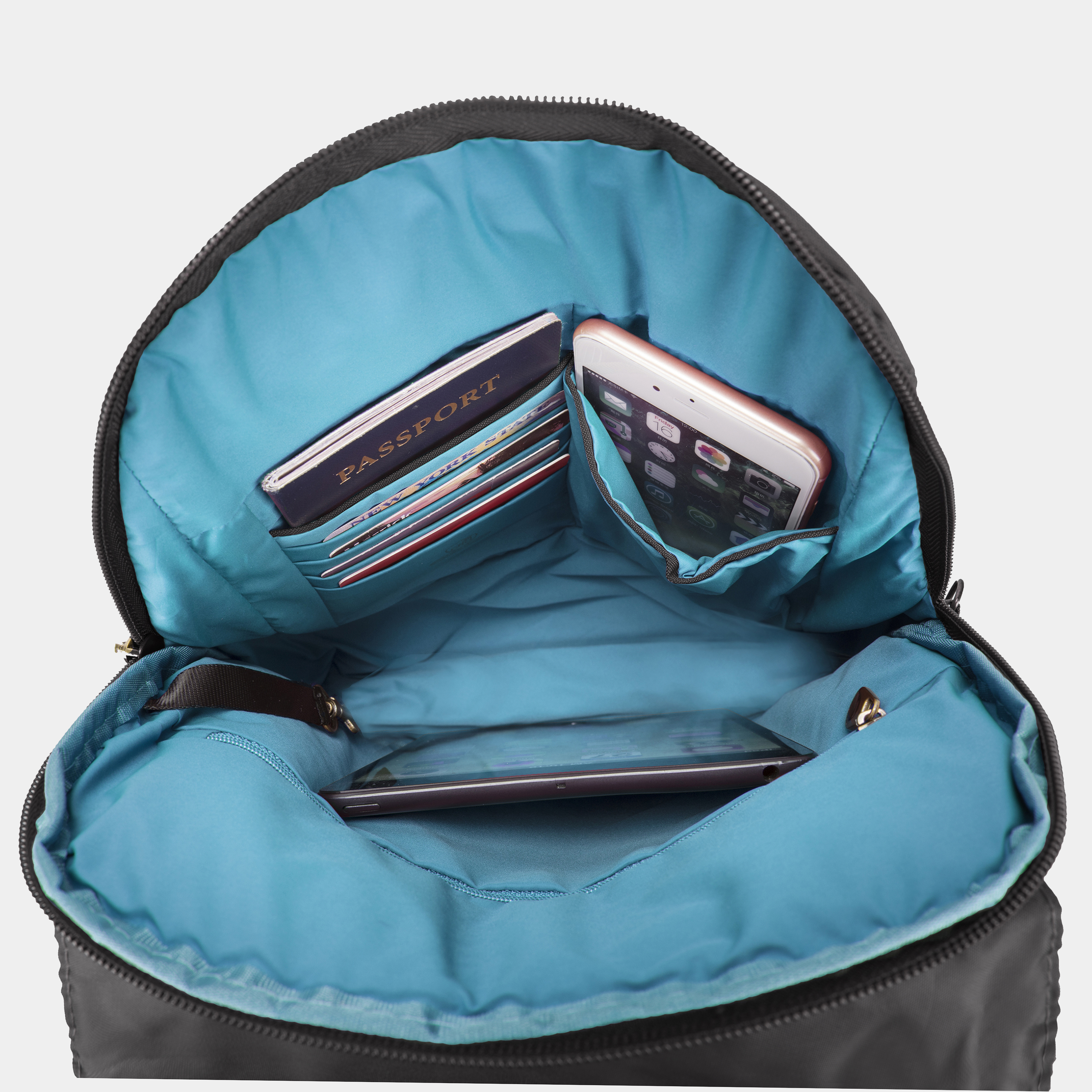 Travelon Anti-Theft Signature Backpack Medium Blu Women\'s Bag Buy Anti-Theft Signature Slim Backpack for USD 83.00  main image 3