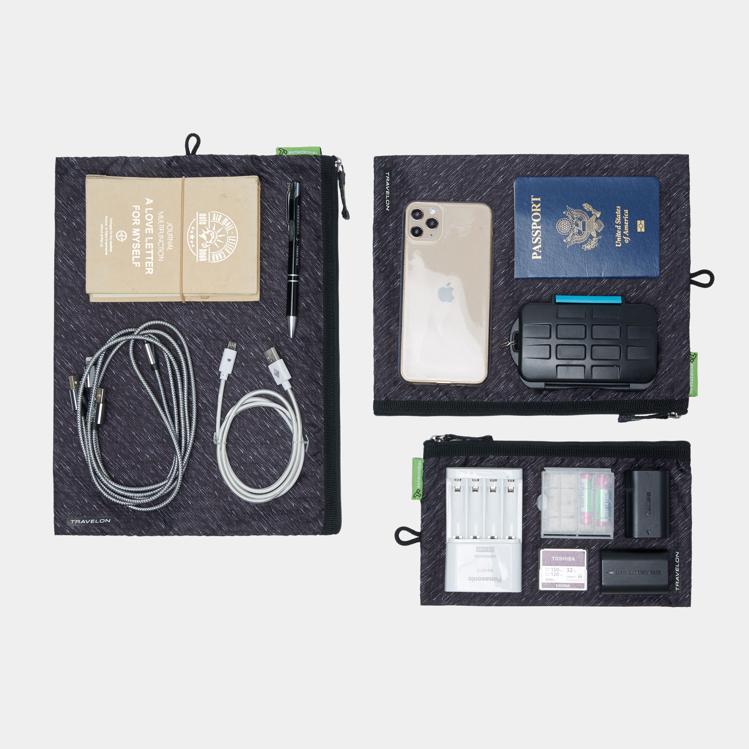 CLEAN Set of 3 Pouches